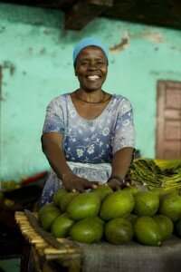 Tubakwerwa Zaituni, 58, whose life was turned around by a loan from URAA (Uganda Reach the Aged Association). She invested her loan on setting up a stall in the fruit and vegetable market. Please join the IF Campaign, and come to the BIG IF in London to the UK government that you want to help put an end to hunger and poverty for EVERYONE. ©Antonio Olmos/HelpAge